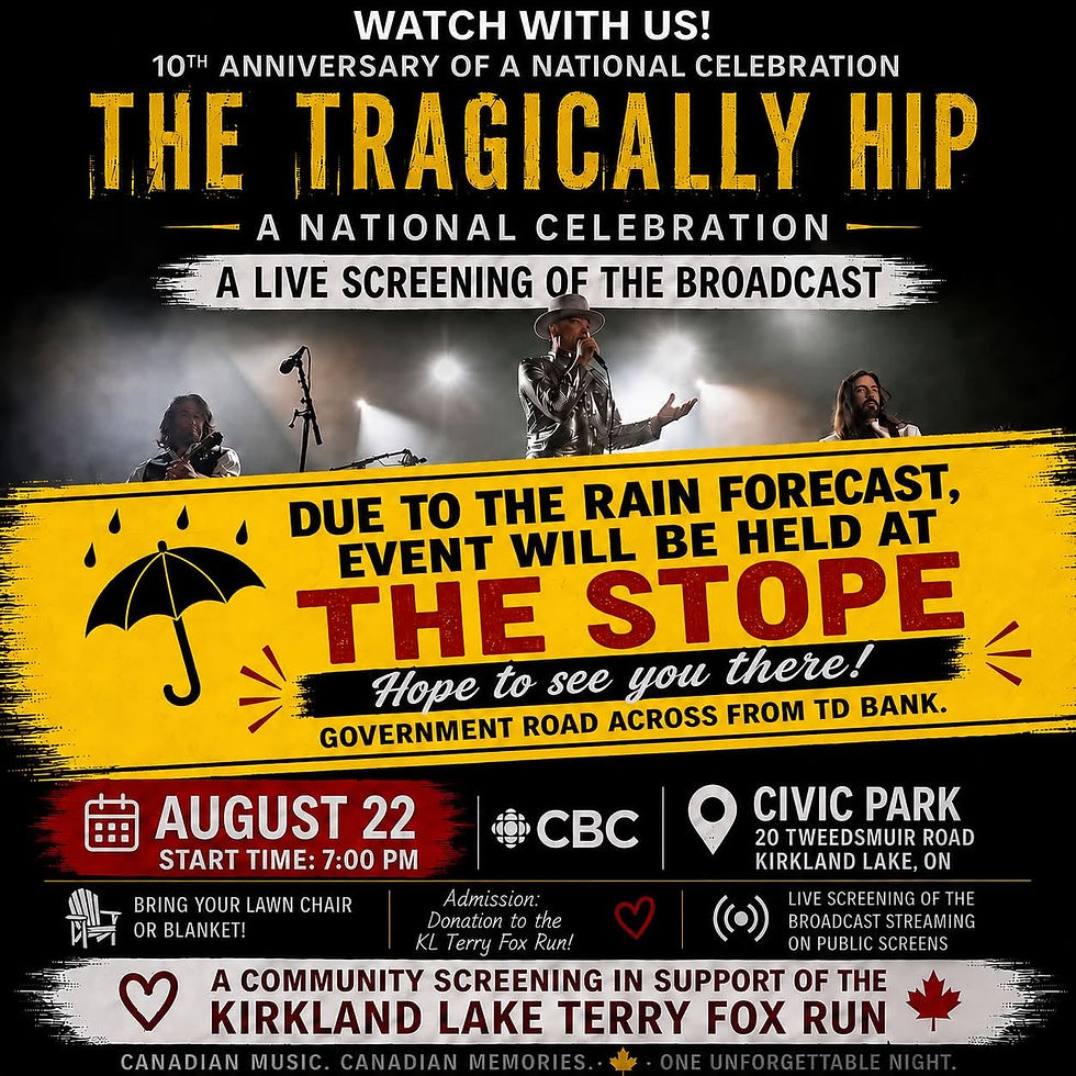 Tragically Hip 10th Anniversary Screen: Aug 22nd