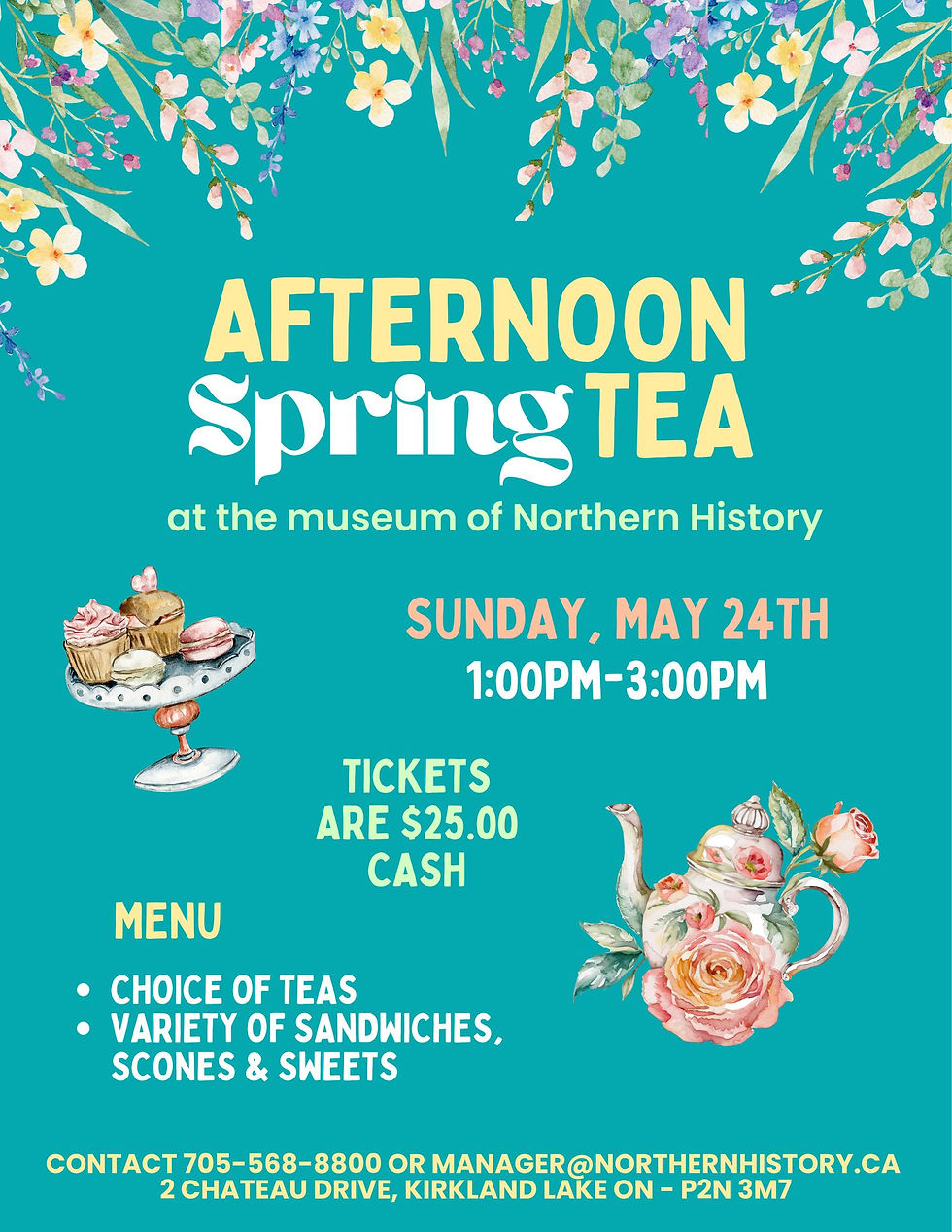 Museum Spring Tea: May 24th