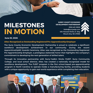 Milestones In Motion: Altec Recognized as Outstanding Registered Pre-Apprenticeship Employer