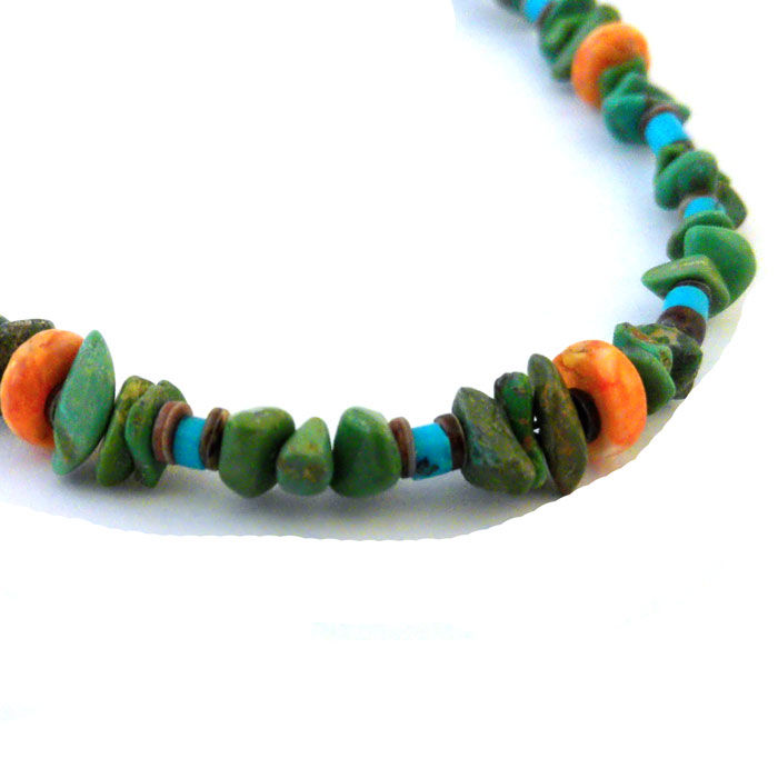 Thumbnail: Santo Domingo Shell Beaded Necklace #SDP050