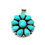 Thumbnail: Sleeping Beauty Turquoise Cluster Navajo Pendant #SBT604