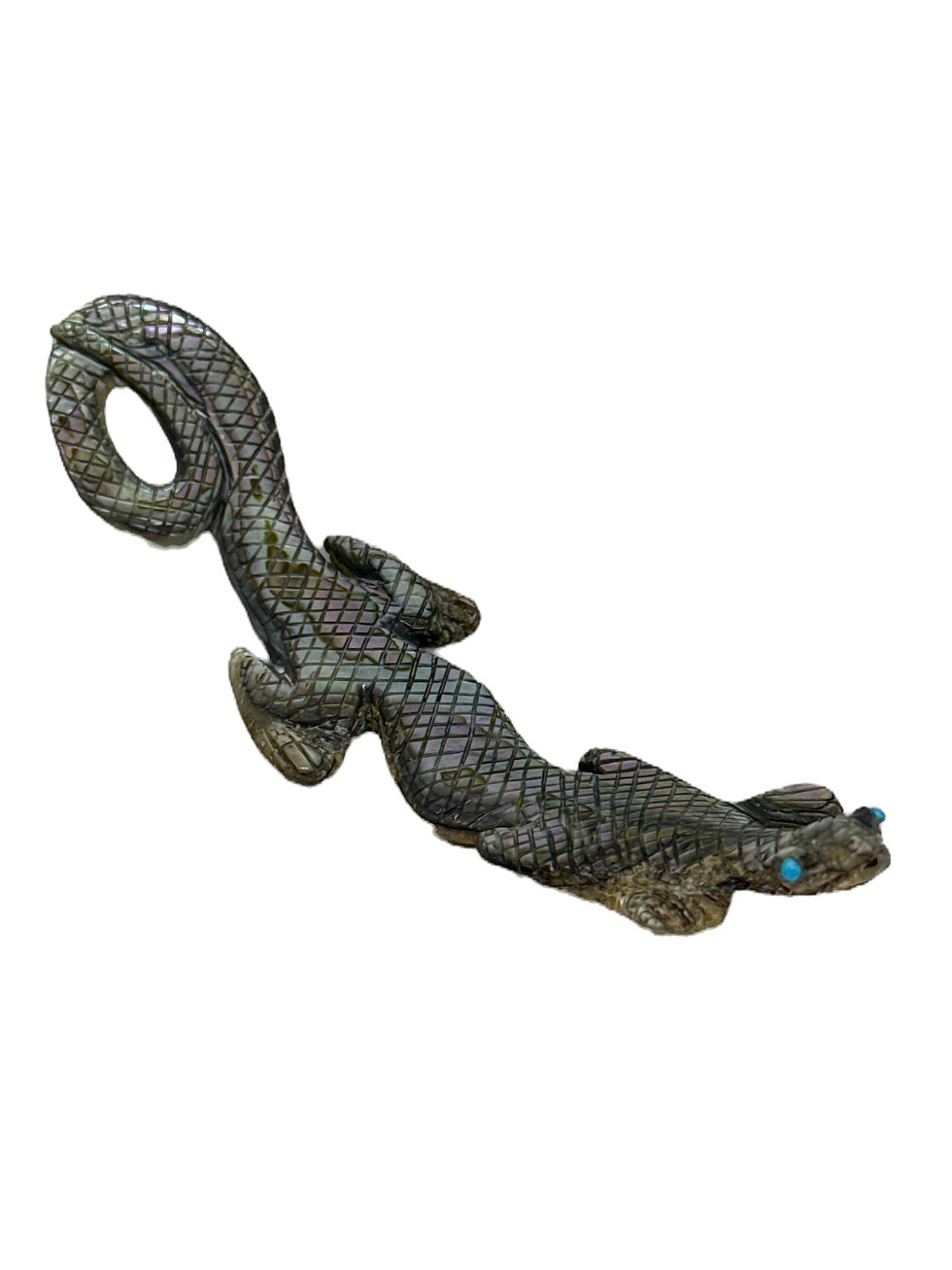 Thumbnail: Abalone Lizard by Lance Cheama - item #LCL36