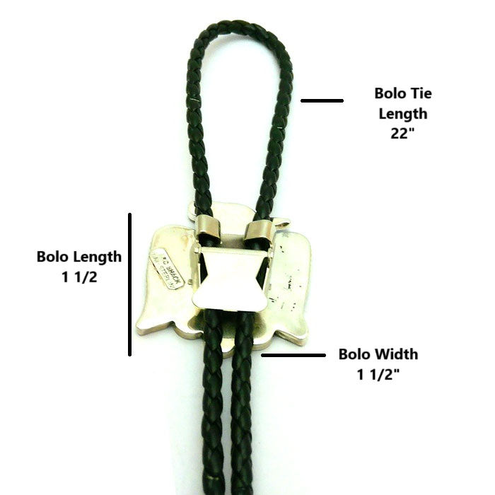 Thumbnail: Zuni Big Thunder Bird Bolo Tie #BCS352