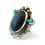 Thumbnail: Vintage Lapis Lazuli and Turquoise Navajo Ring #BPT101