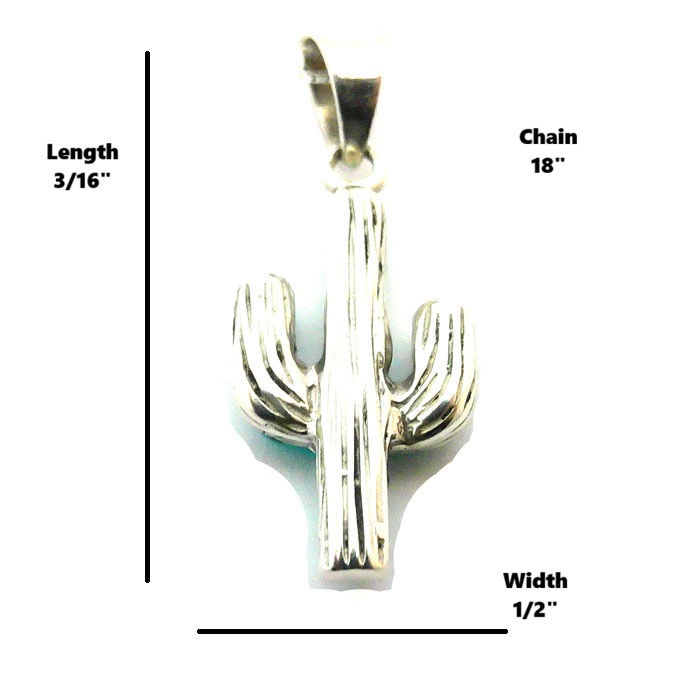 Thumbnail: Sleeping Beauty Turquoise Cobblestone Cactus Necklace #BCA636