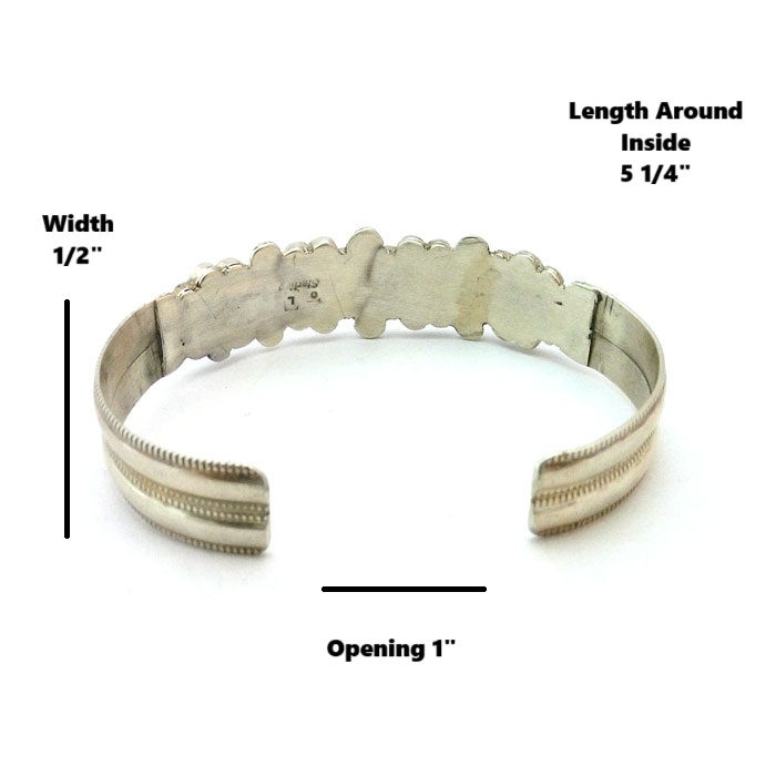 Thumbnail: Turquoise Flowers Cuff #OLT610