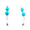 Thumbnail: Sleeping Beauty Turquoise Dangle Earrings #SBT955