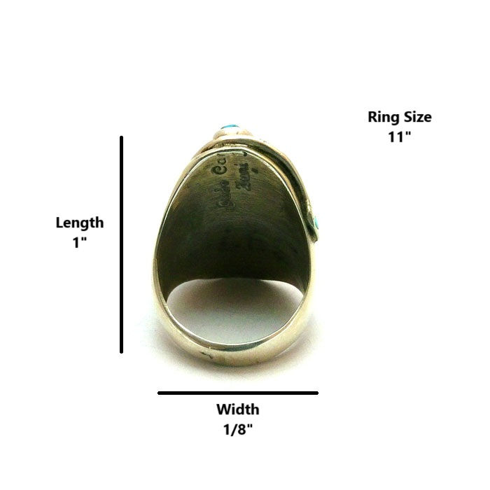 Thumbnail: Jude Candeleria Sleeping Beauty Turquoise Snake Ring #JUD359