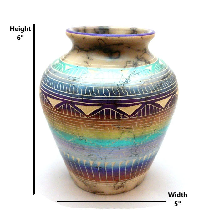 Thumbnail: Lizard Horse Hair Vase By Hilda Whitegoat #LIZ394