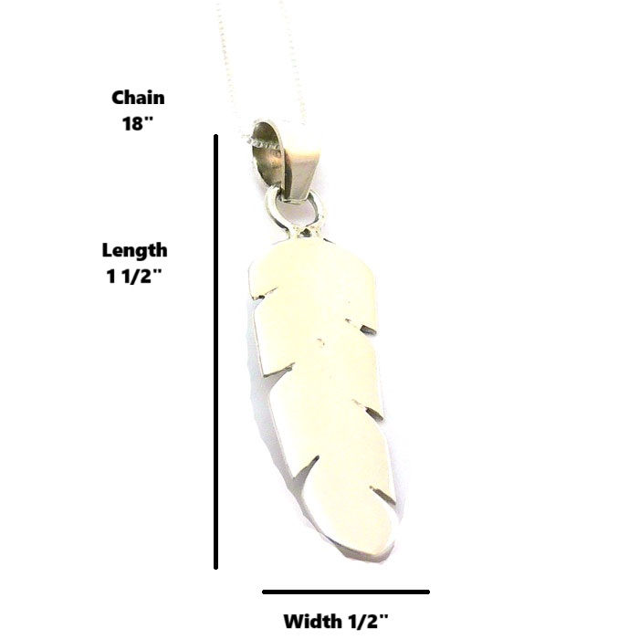 Thumbnail: Navajo Turquoise Inlay Feather Necklace #BFE564