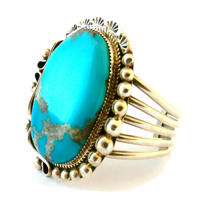 Thumbnail: Ray Nez Big Kingman Cuff #BKR118