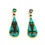 Thumbnail: Erwin Tsosie Micro Inlay Tear Drop Dangle Earrings #TDE214