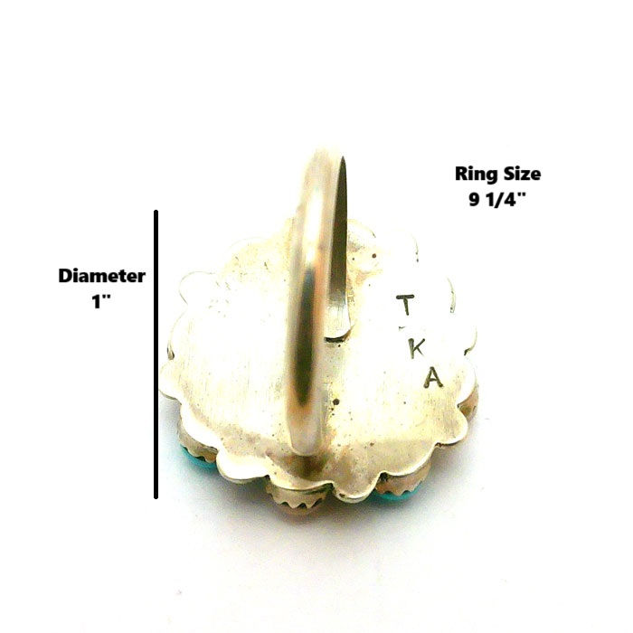 Thumbnail: Vintage Cluster Navajo Ring #MOT987