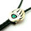 Thumbnail: Sterling Silver & Turquoise Bear Paw Bolo #SBE148
