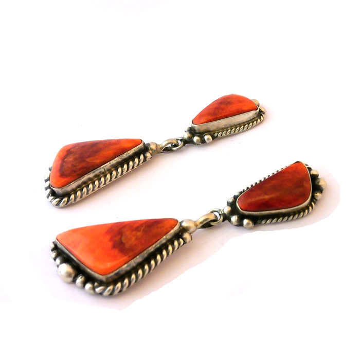 Thumbnail: Spiny Oyster Dangle Earrings by Elouise Kee #KEE333