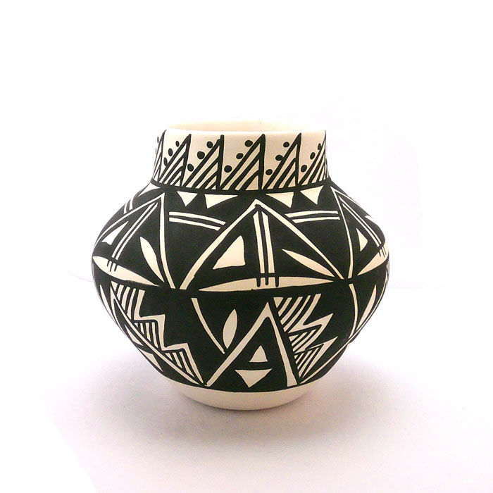 Thumbnail: Small Geometric Acoma Pot #LCS661