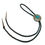 Thumbnail: Navajo Turquoise Cluster Bolo Tie #SBR417