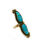 Thumbnail: Zuni Turquoise Inlay Ring #TZD148