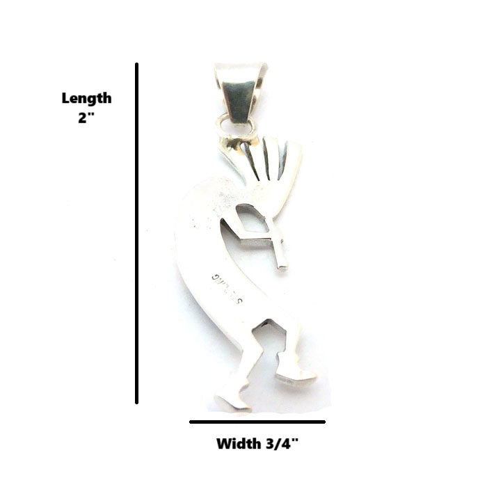 Thumbnail: Colorful Inlay Kokopelli Pendant #KOP629