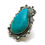 Thumbnail: Big Kingman Turquoise Ring By Navajo Artist Wilson Dawes #WDS786