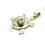 Thumbnail: White Buffalo Turquoise Turtle Necklace #TUW650