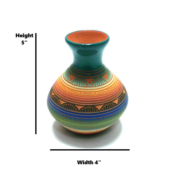 Thumbnail: Small Hummingbird Navajo Vase #BIR743