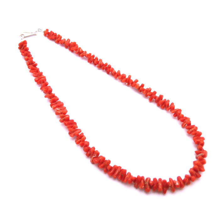 Red Coral Beaded Necklace #COR451