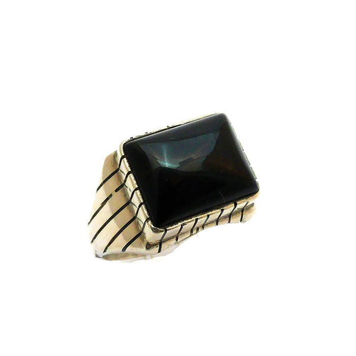 Big Black Jet Navajo Ring #BJE091
