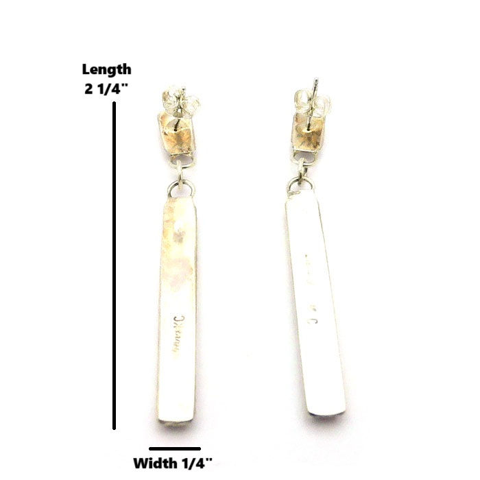 Thumbnail: Zuni Long Spiny Oyster & Turquoise Earrings #KCS384