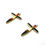 Thumbnail: Inlay Zuni Cross Earrings #CRO965