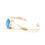 Thumbnail: Dainty Golden Hills Turquoise Cuff #GHS988