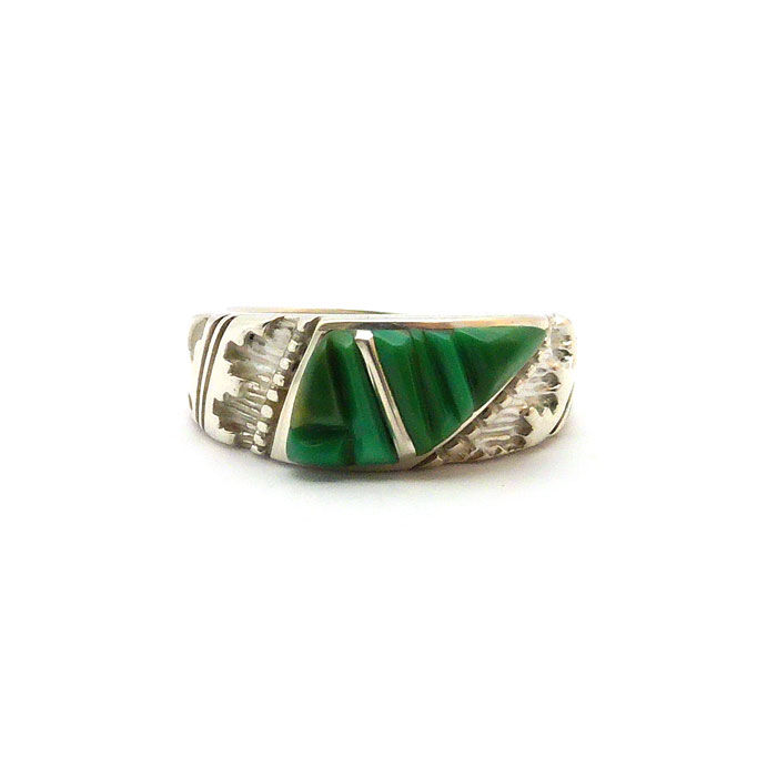 Thumbnail: Royston Turquoise Cobblestone Navajo Ring #ROY061