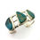 Thumbnail: Big Kingman Turquoise Navajo Cuff #RNB030