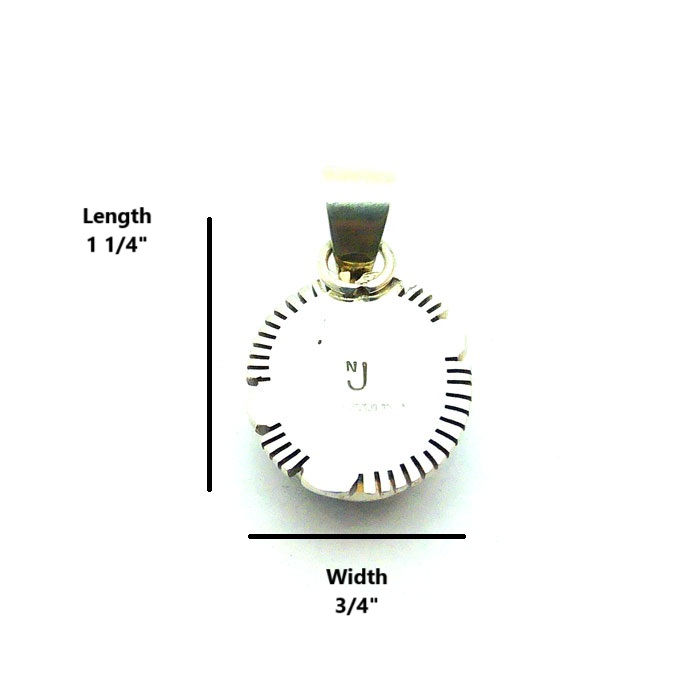 Thumbnail: Small White Buffalo Turquoise Pendant #SBW756