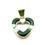 Thumbnail: Fire Opal & Jet Navajo Inlay Heart Necklace #FOH904