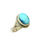 Thumbnail: Navajo Golden Hills Turquoise Ring #BRG324
