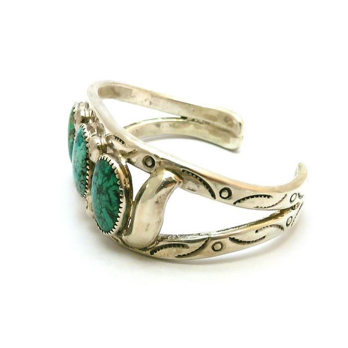 Thumbnail: Navajo  Turquoise Cuff By Delbert Kallestewa Jr. #KAL507