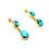 Thumbnail: 14K Gold Turquoise Dangle Earrings By Rick Tolino #GTT917