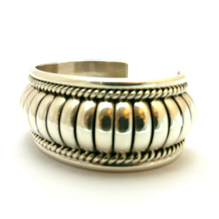 Thumbnail: Sterling Silver Navajo Cuff #TCS325