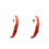 Thumbnail: Red Coral Navajo Half Hoops #ROJ498
