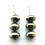 Thumbnail: Navajo Pearls Discs Dangle Earrings #NBP432
