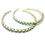 Thumbnail: Big Sleeping Beauty Turquoise Zuni Hoops #AUR010