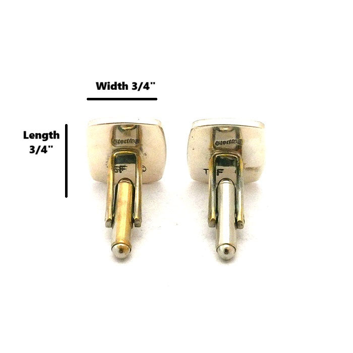 Thumbnail: Squared Night Sky Navajo Cuff Links #NIT573