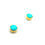Thumbnail: 14K Gold Sleeping Beauty Turquoise Stud Earrings #GSB342