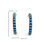 Thumbnail: Petite Point Turquoise Half Hoops #ZZHE1