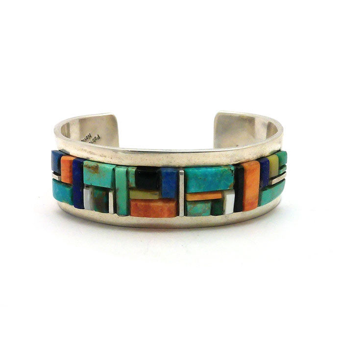 Thumbnail: Cobblestone Multicolor Navajo Cuff #PAT313