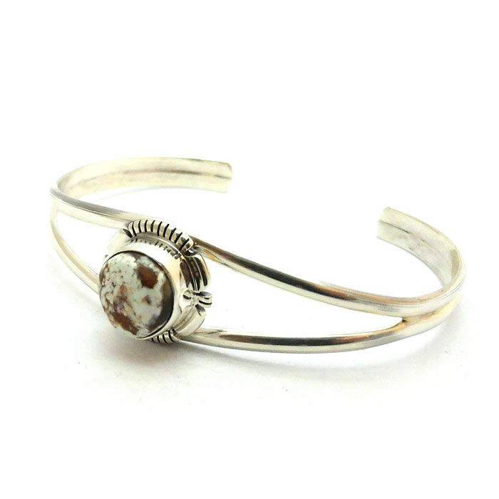 Thumbnail: Dry Creek Turquoise Navajo Cuff #DRC520