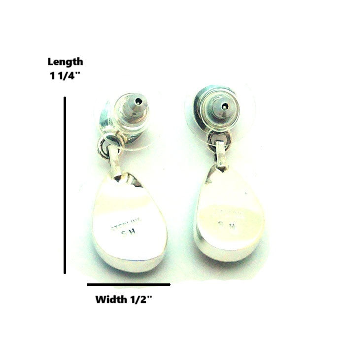 Thumbnail: Turquoise Dangle Earrings #BCE293