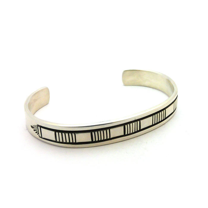 Thumbnail: Sterling Silver Navajo Cuff #MOR945