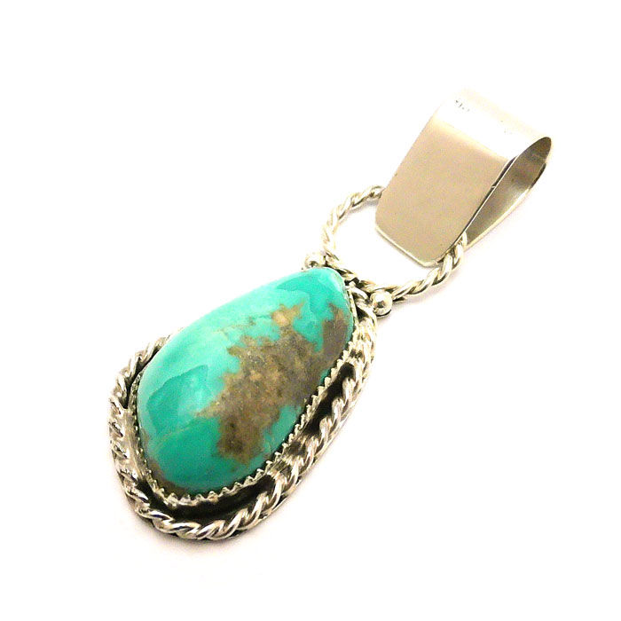 Thumbnail: Zuni Persian Turquoise Pendant #SIA543
